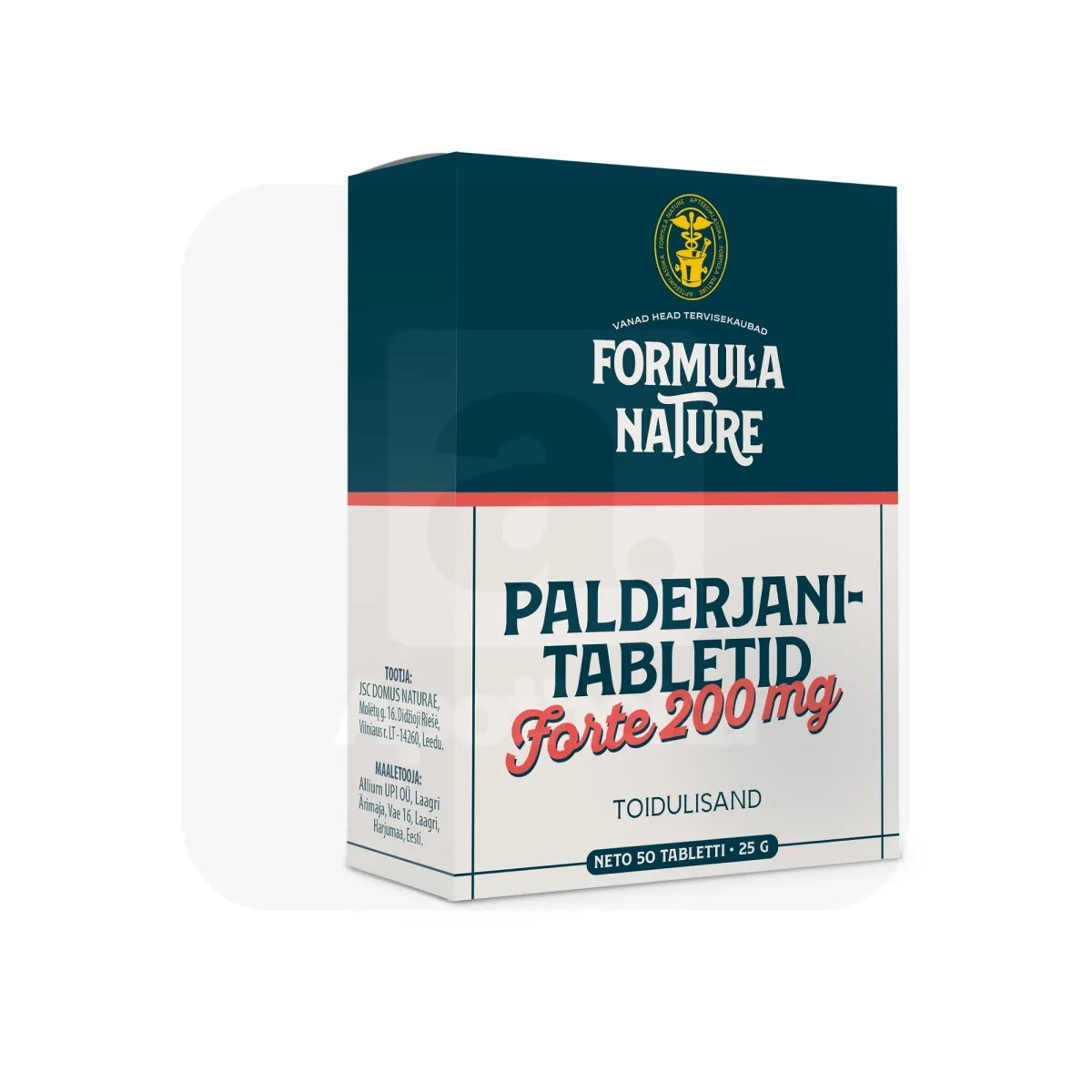 FORMULA NATURE PALDERJANITABLETID FORTE 200MG N50 - Tootepilt