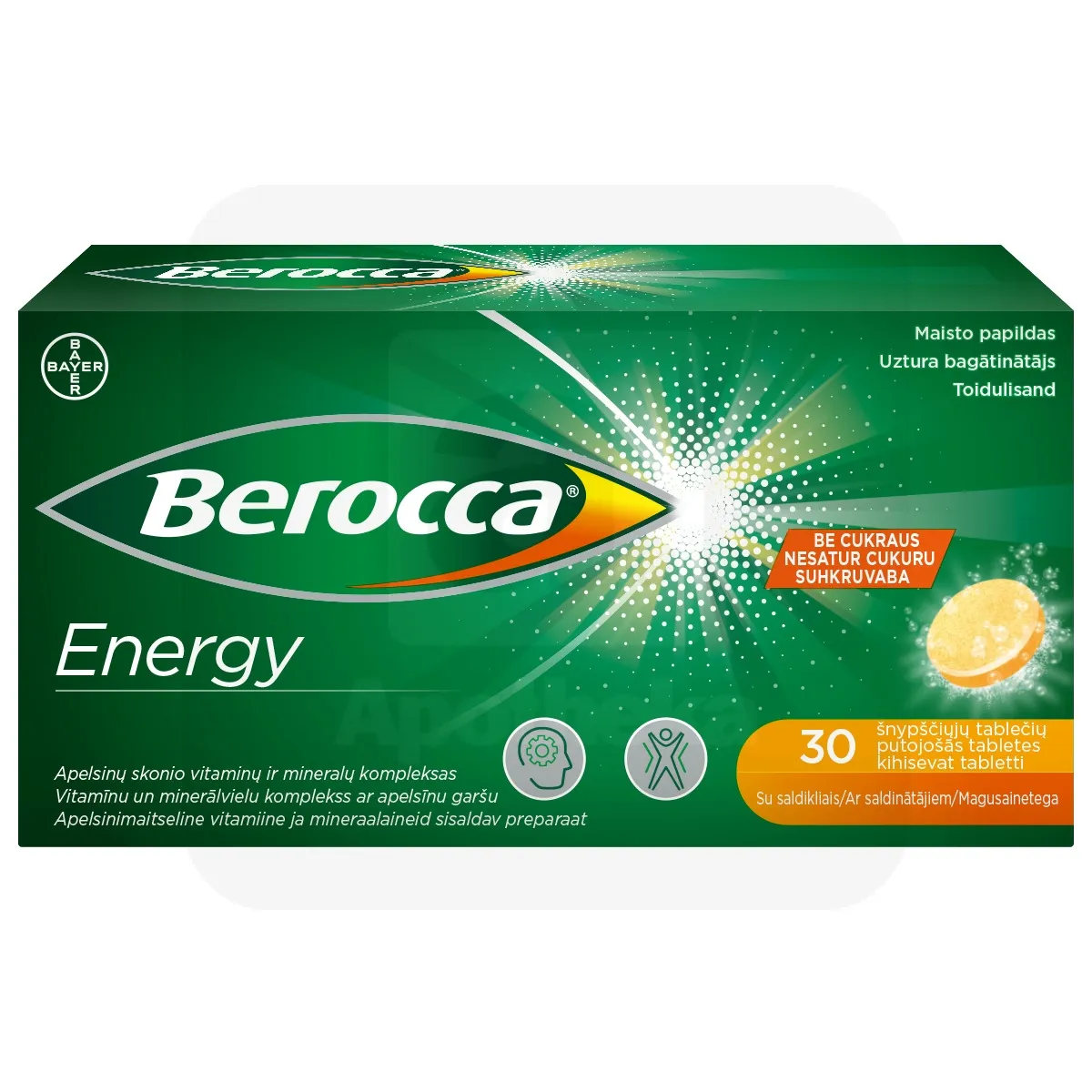 BEROCCA ENERGY KIHISEVAD TABLETID N30 - Tootepilt
