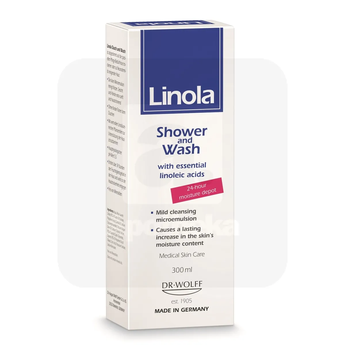 LINOLA DUSCH UND WASCH PESUGEEL 300ML - Tootepilt