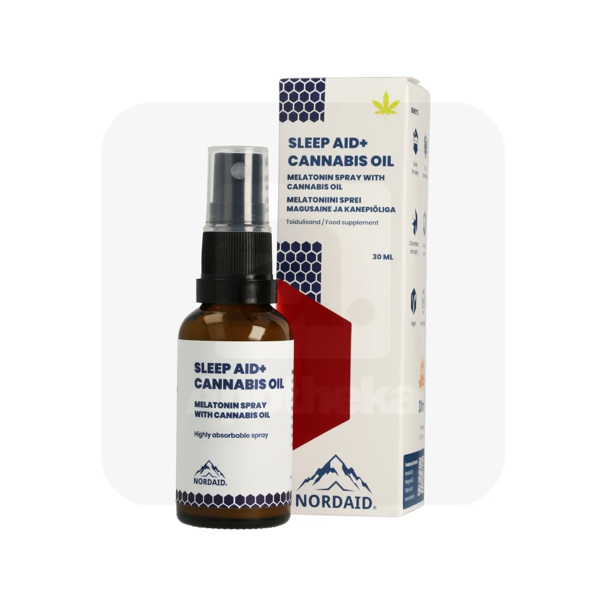 NORDAID SLEEP AID MELATONIINI SPREI 1MG KANEPIÕLIGA 30ML - Tootepilt