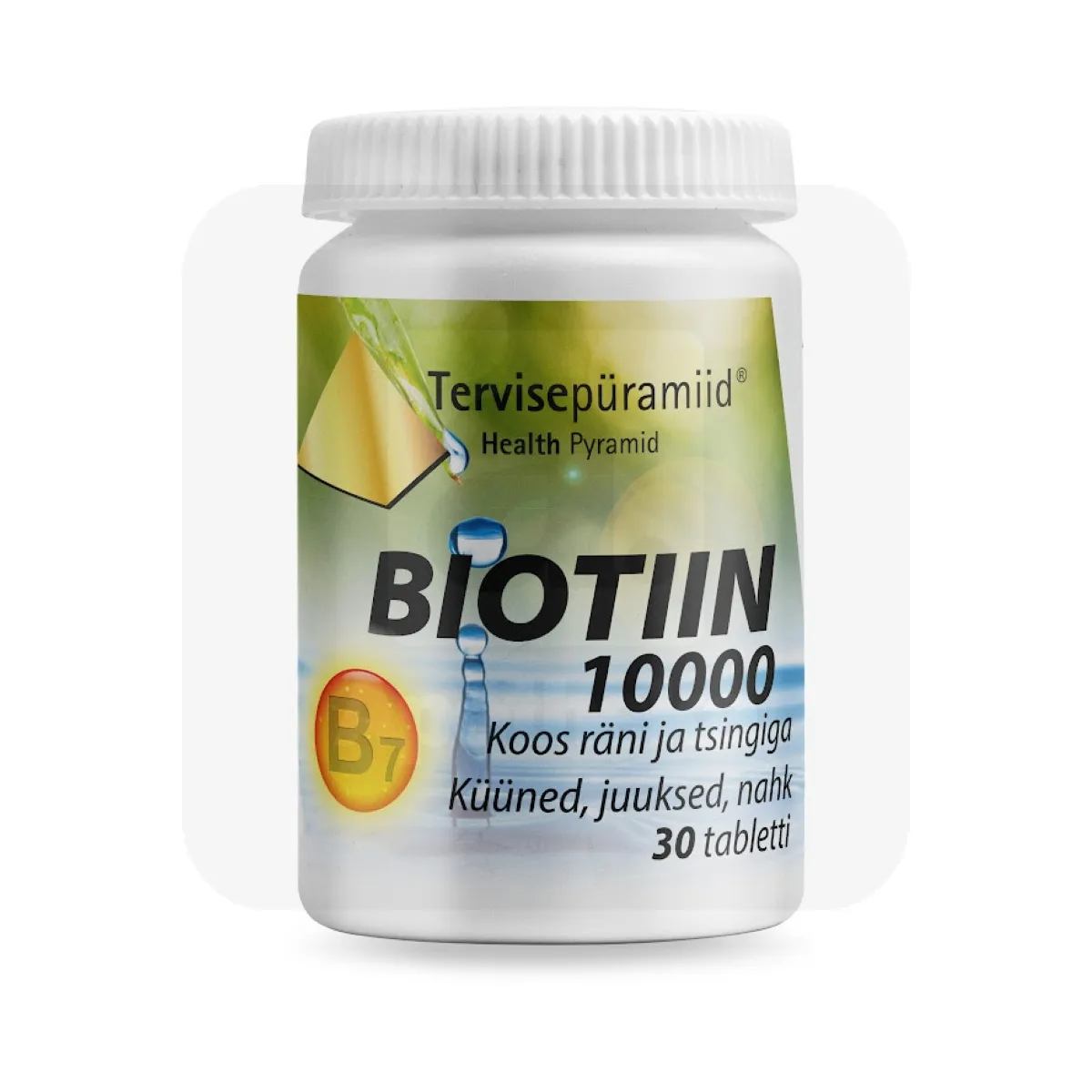 TERVISEPÜRAMIID BIOTIIN 10000 N30 - Tootepilt
