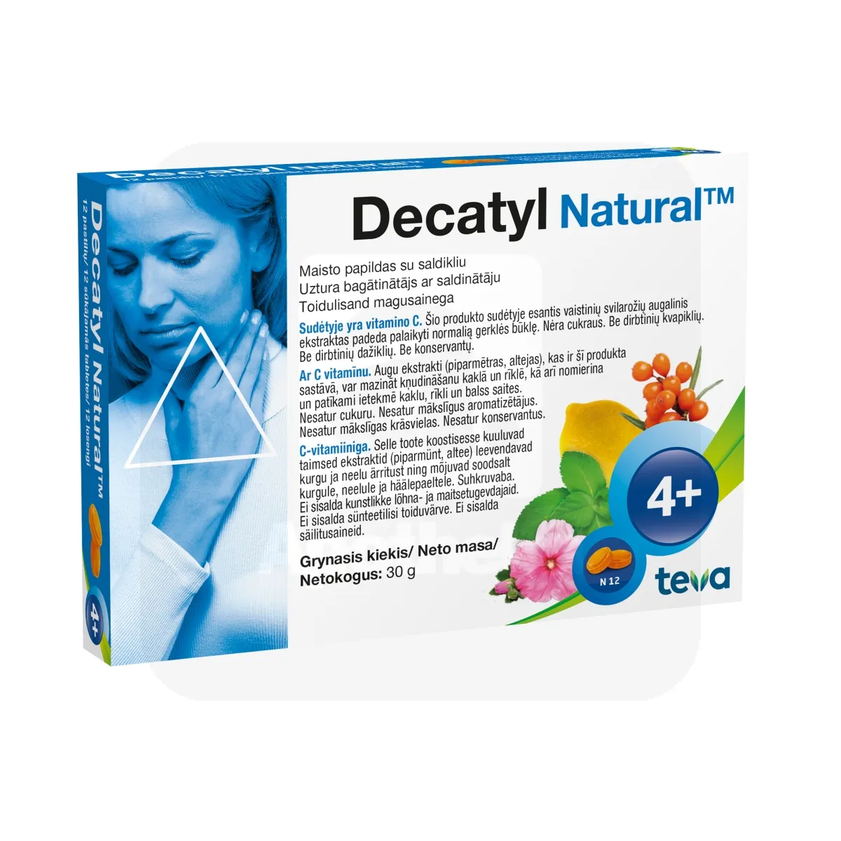 DECATYL NATURAL LOSENG N12 - Tootepilt