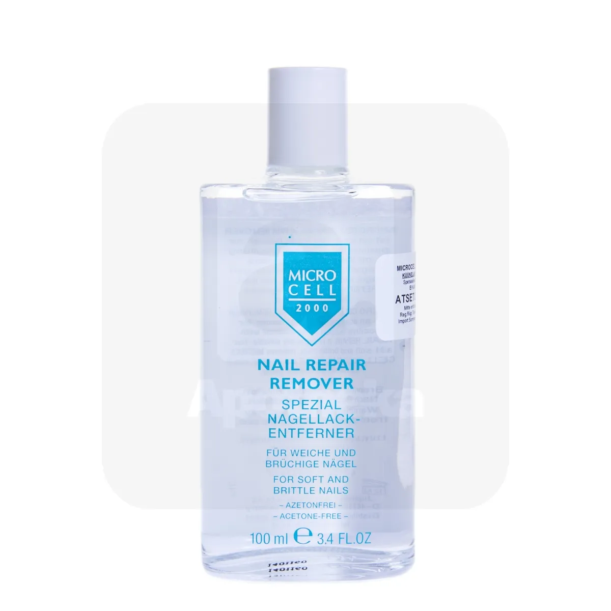 MICRO CELL KÜÜNELAKIEEMALDAJA ATSETOONITA 100ML - Tootepilt