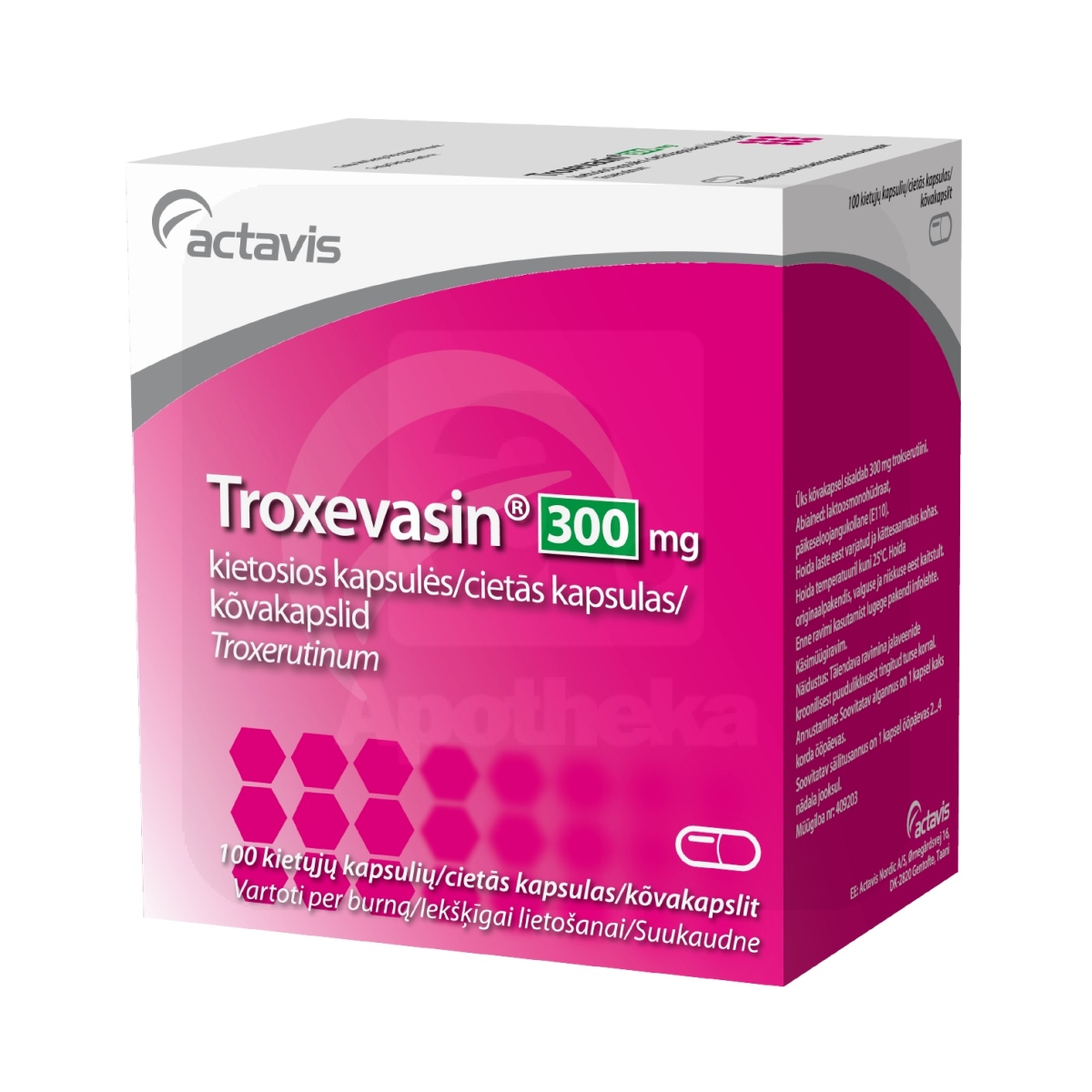 TROXEVASIN CAPS 300MG N100 - Tootepilt