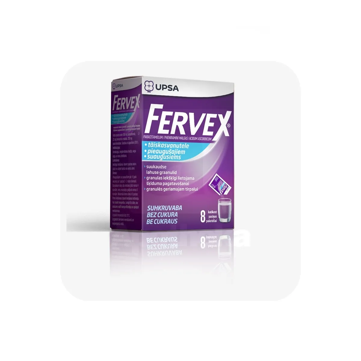 FERVEX SUHKRUVABA 500+25+200MG N8 SUUKAUDSE LAHUSE GRAANULID - Tootepilt