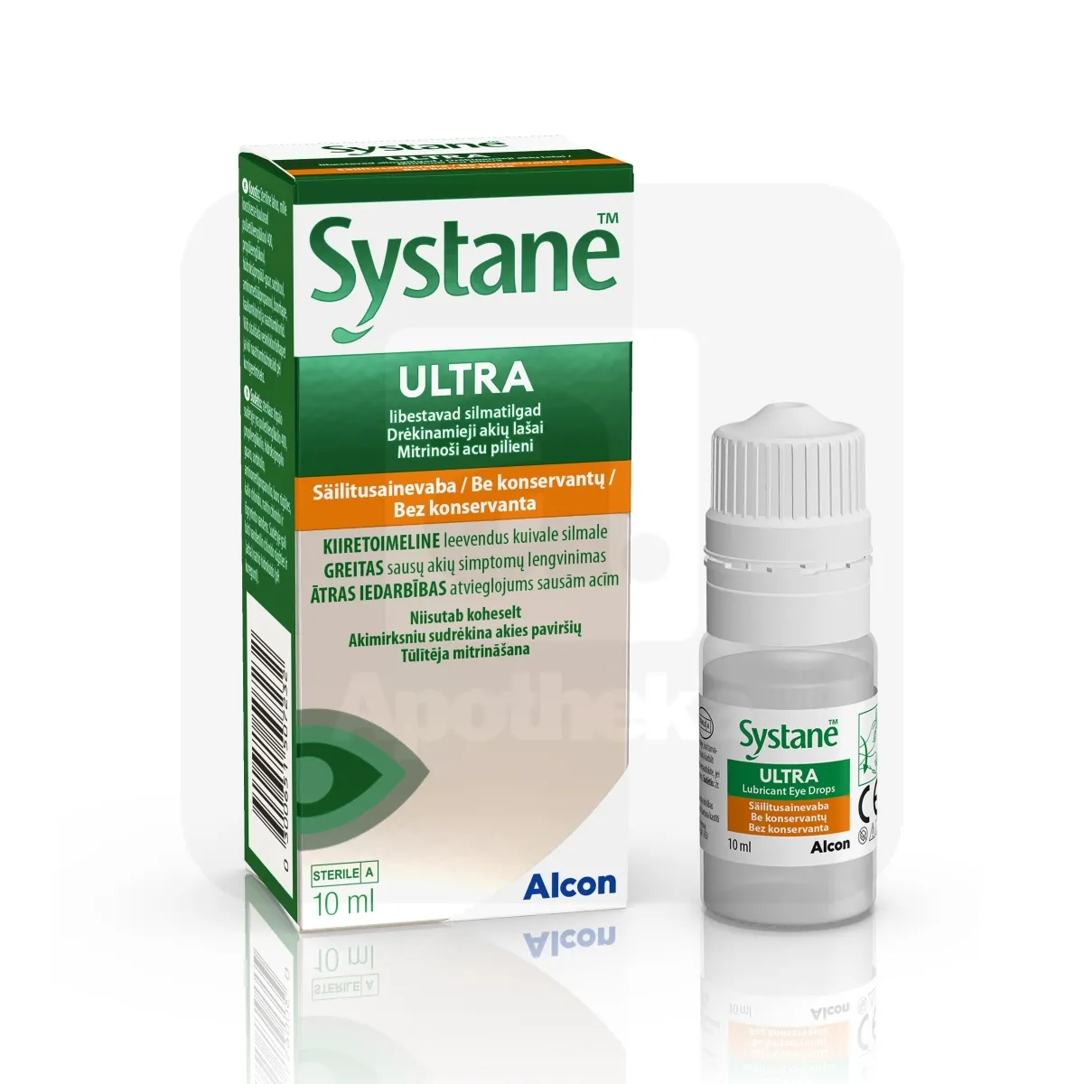 SYSTANE ULTRA SÄILITUSAINETA NIISUTAVAD SILMATILGAD 10ML - Tootepilt 1