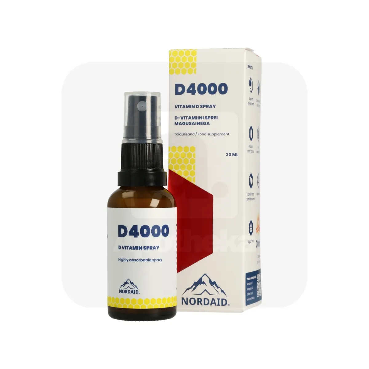 NORDAID D-VITAMIIN SUUKAUDNE SPREI 4000IU 100MCG 30ML - Tootepilt