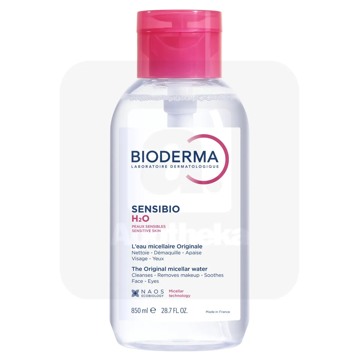 BIODERMA SENSIBIO H2O MITSELLAARVESI TUNDLIKULE NAHALE 850ML - Tootepilt