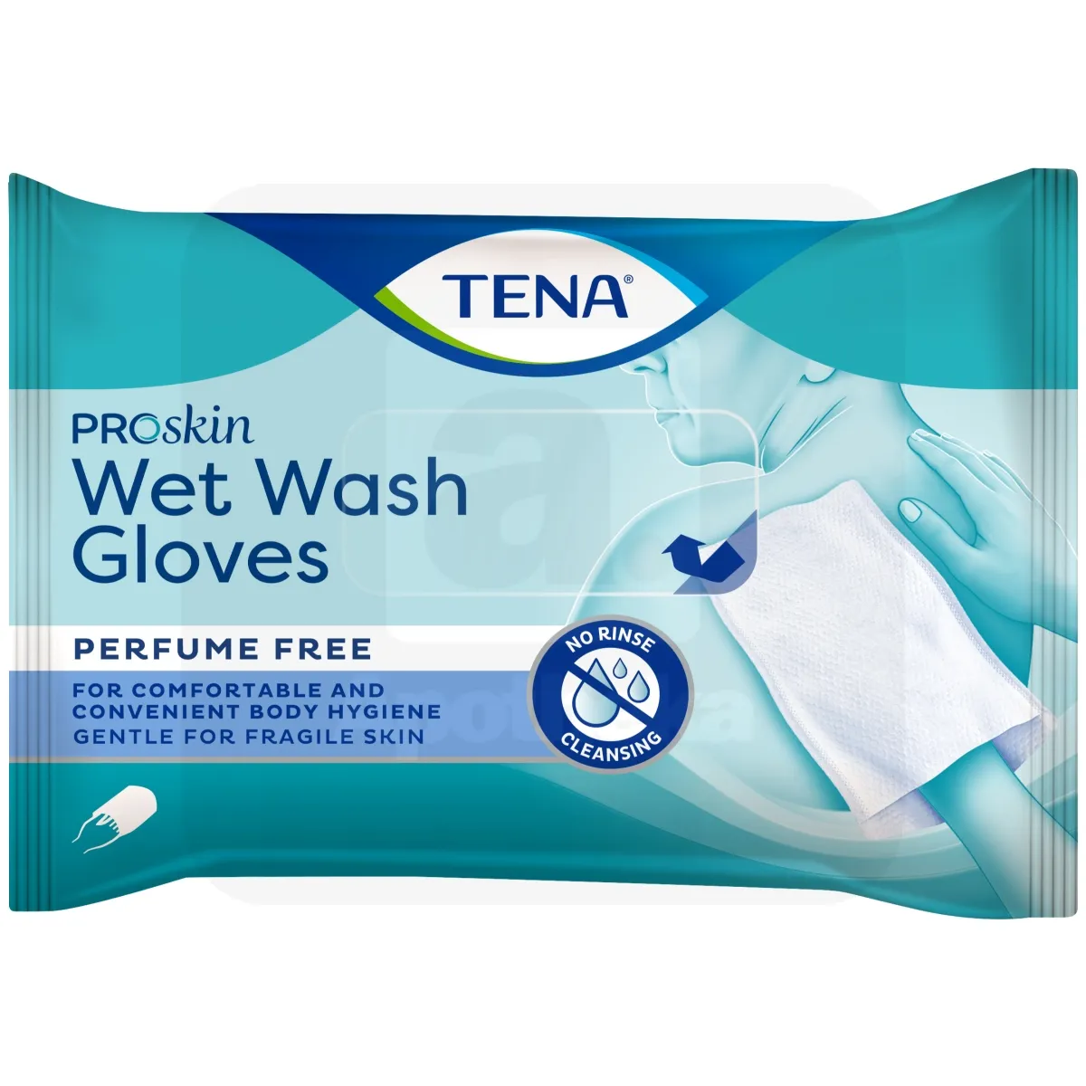 TENA WET WASH GLOVE PESUKINNAS 15X21CM N8 NIISUTATUD - Tootepilt