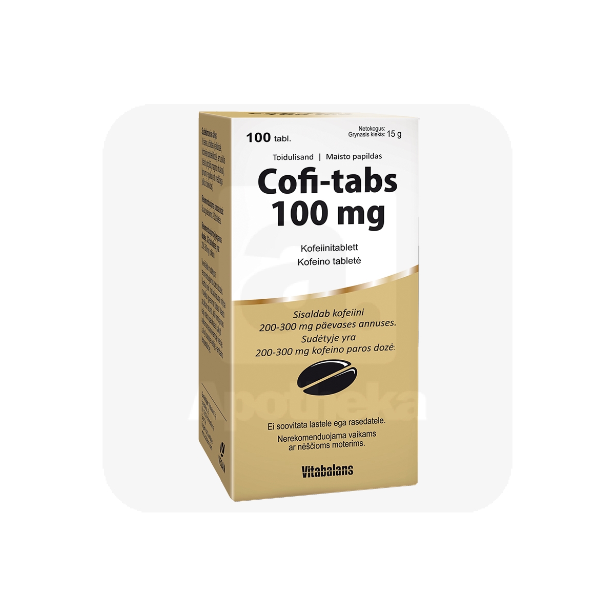 COFI-TABS TBL 100MG N100 - Tootepilt