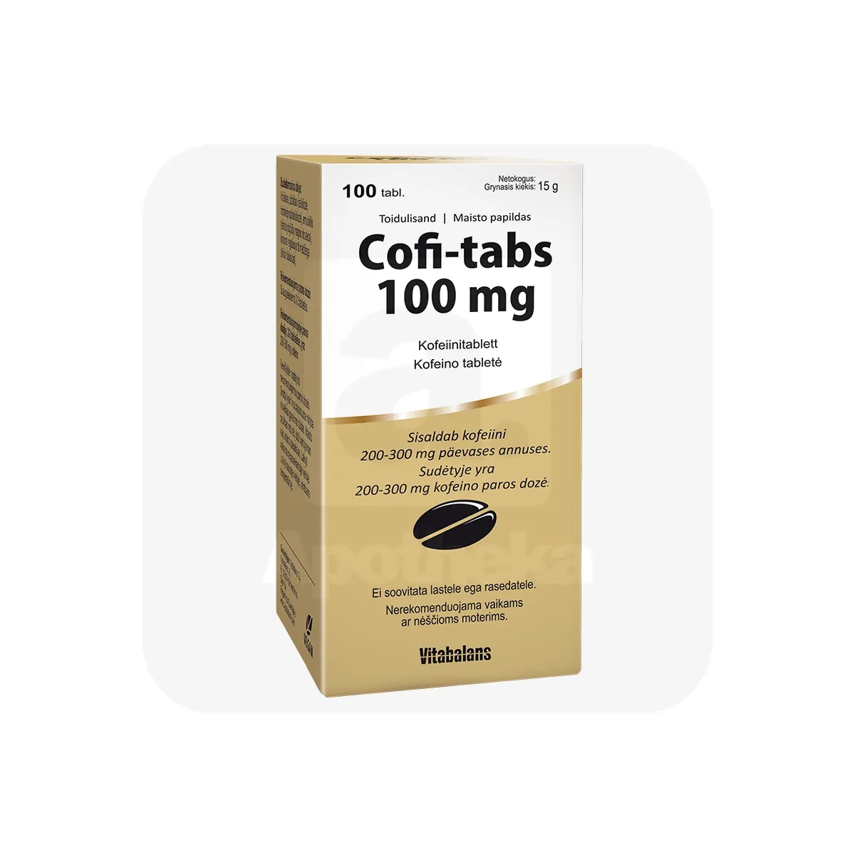 COFI-TABS TBL 100MG N100 - Tootepilt