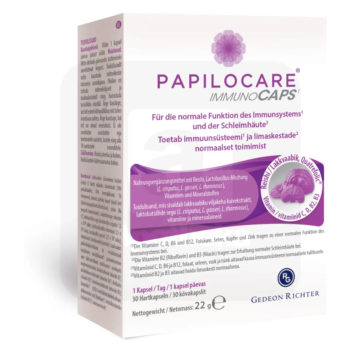 PAPILOCARE IMMUNOCAPS KAPSLID N30 - Tootepilt