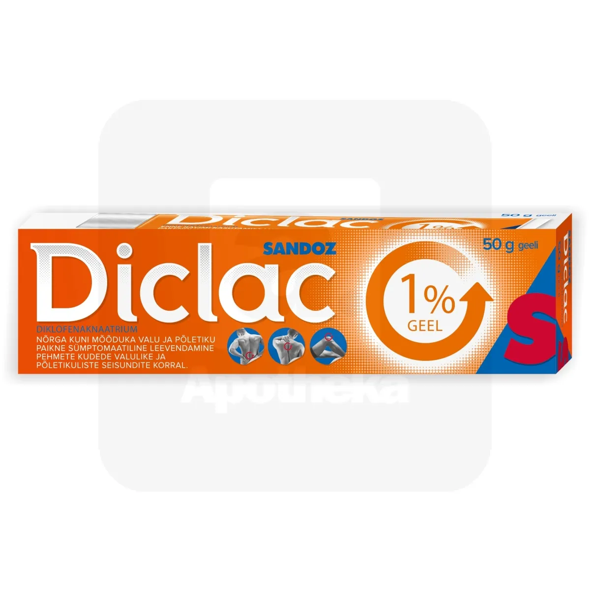 DICLAC GEEL 1% 50G - Tootepilt