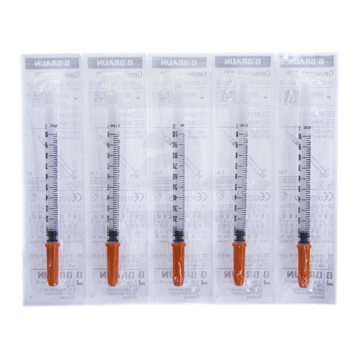 INSULIINISÜSTAL OMNICAN 1ML NÕELAGA (0,30X12MM) N5 - Tootepilt