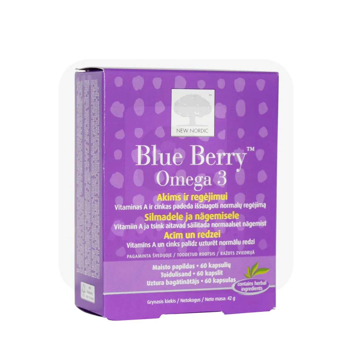 NEW NORDIC BLUE BERRY OMEGA-3 CAPS N60 - Tootepilt