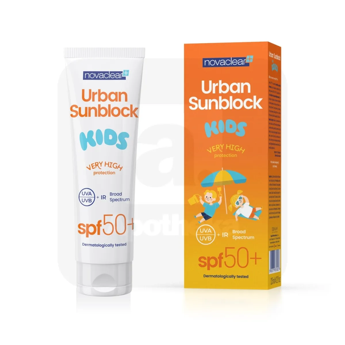 NOVACLEAR PÄIKESEKAITSE URBAN LASTE SPF50+ 125ML - Tootepilt