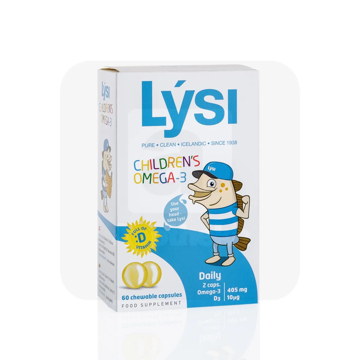 LYSI OMEGA-3 CHILDREN`S NÄRIMISKAPSLID N60 - Tootepilt