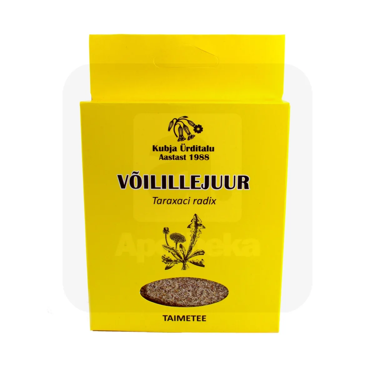 KUBJA VÕILILLEJUUR (TARAXACI RADIX)  JAHVATATUD 40G (KARP) - Tootepilt