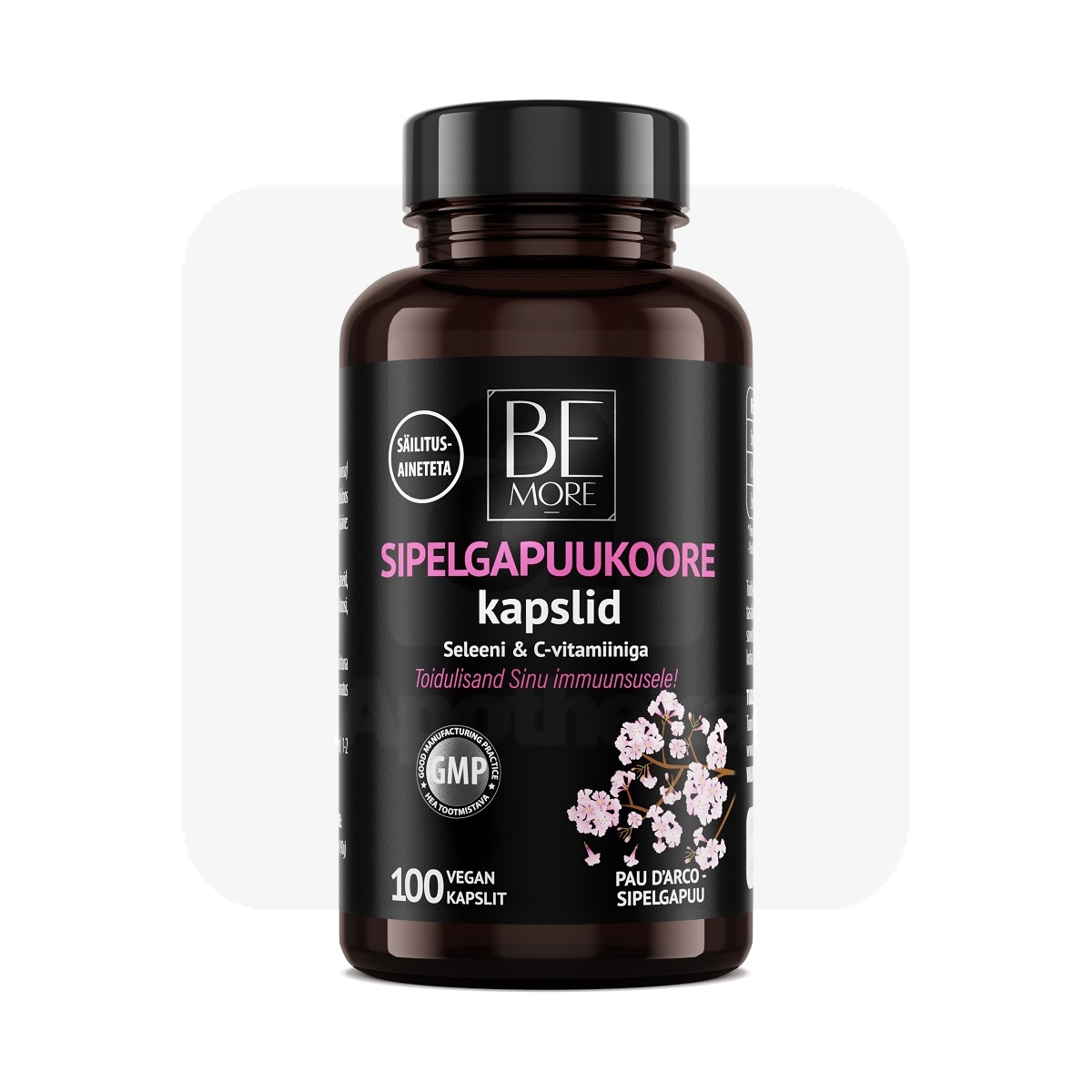 BE MORE PAU D`ARCO SIPELGAPUU KOORE KAPSLID+C+SE N100 - Tootepilt
