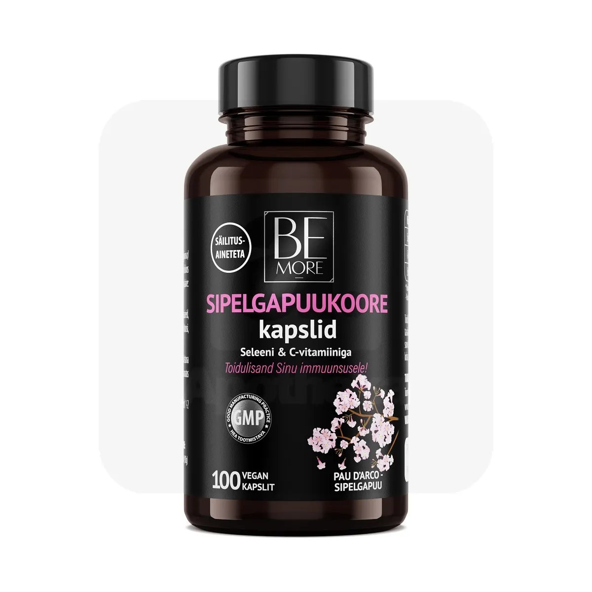 BE MORE PAU D`ARCO SIPELGAPUU KOORE KAPSLID+C+SE N100 - Tootepilt