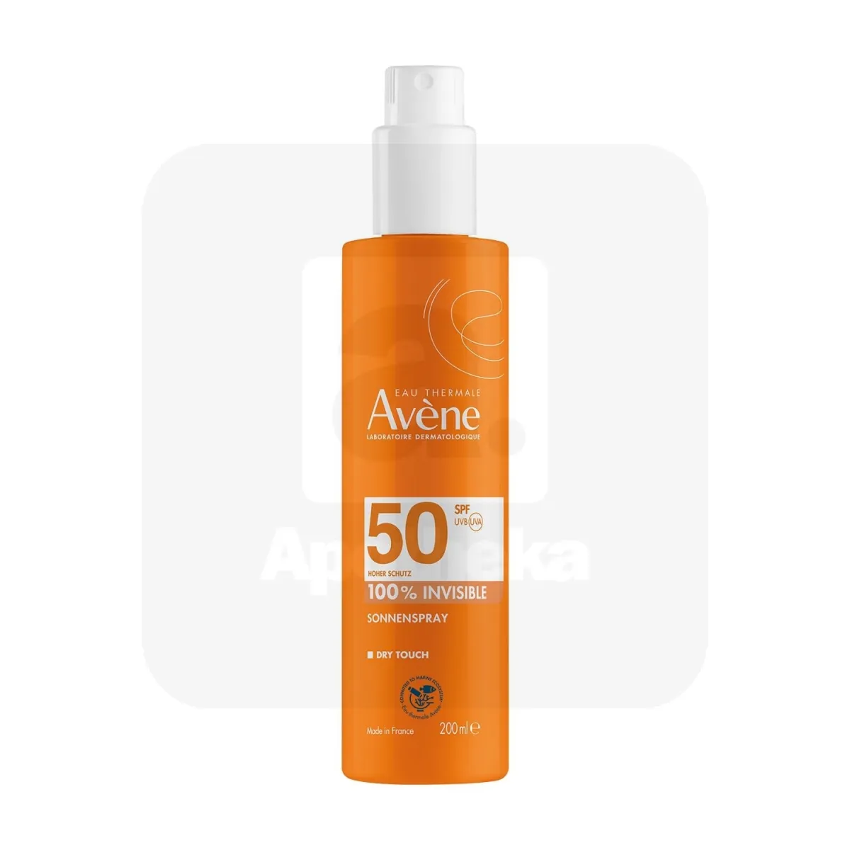 AVENE SUN PÄIKESEKAITSESPREI SPF50+ 200ML - Tootepilt