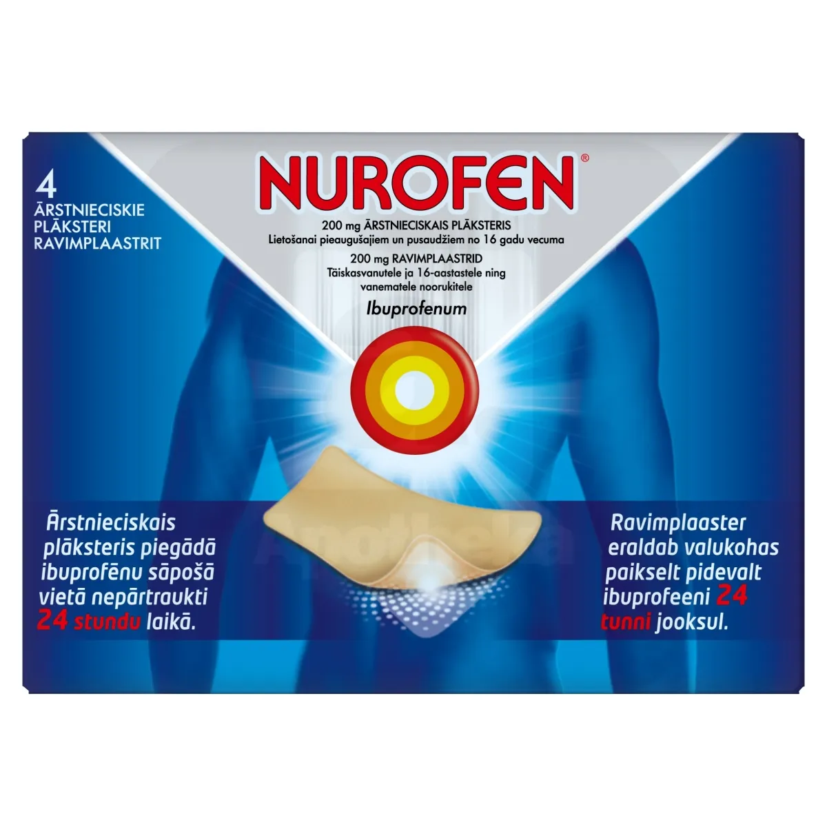 NUROFEN RAVIMPLAASTER 200MG N4 - Tootepilt