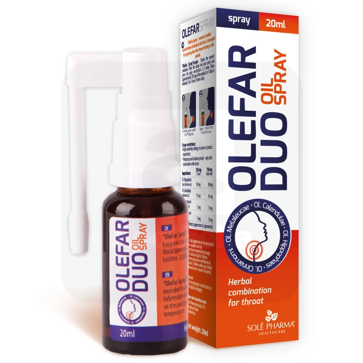 OLEFAR DUO KURGUPIHUSTI 20ML - Tootepilt 1