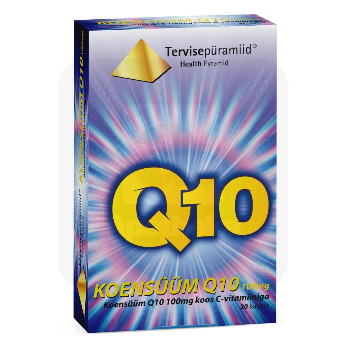 TERVISEPÜRAMIID KOENSÜÜM Q10 KAPSLID 100MG N30 - Tootepilt