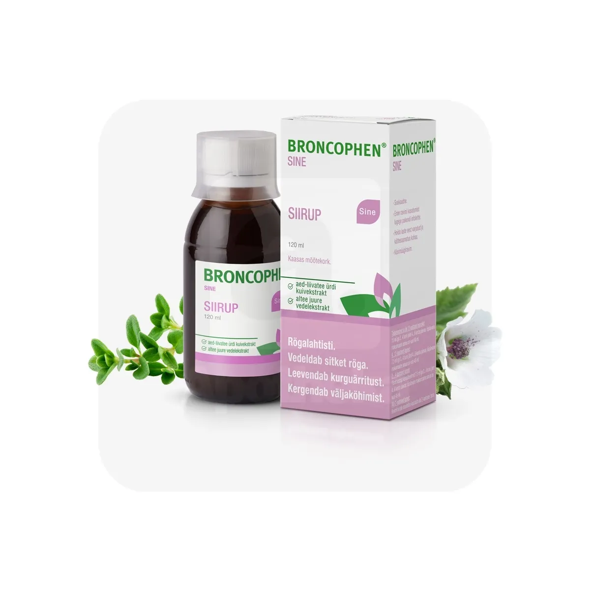 BRONCOPHEN SINE SIIRUP 8MG+55,3MG/ML 120ML - Tootepilt