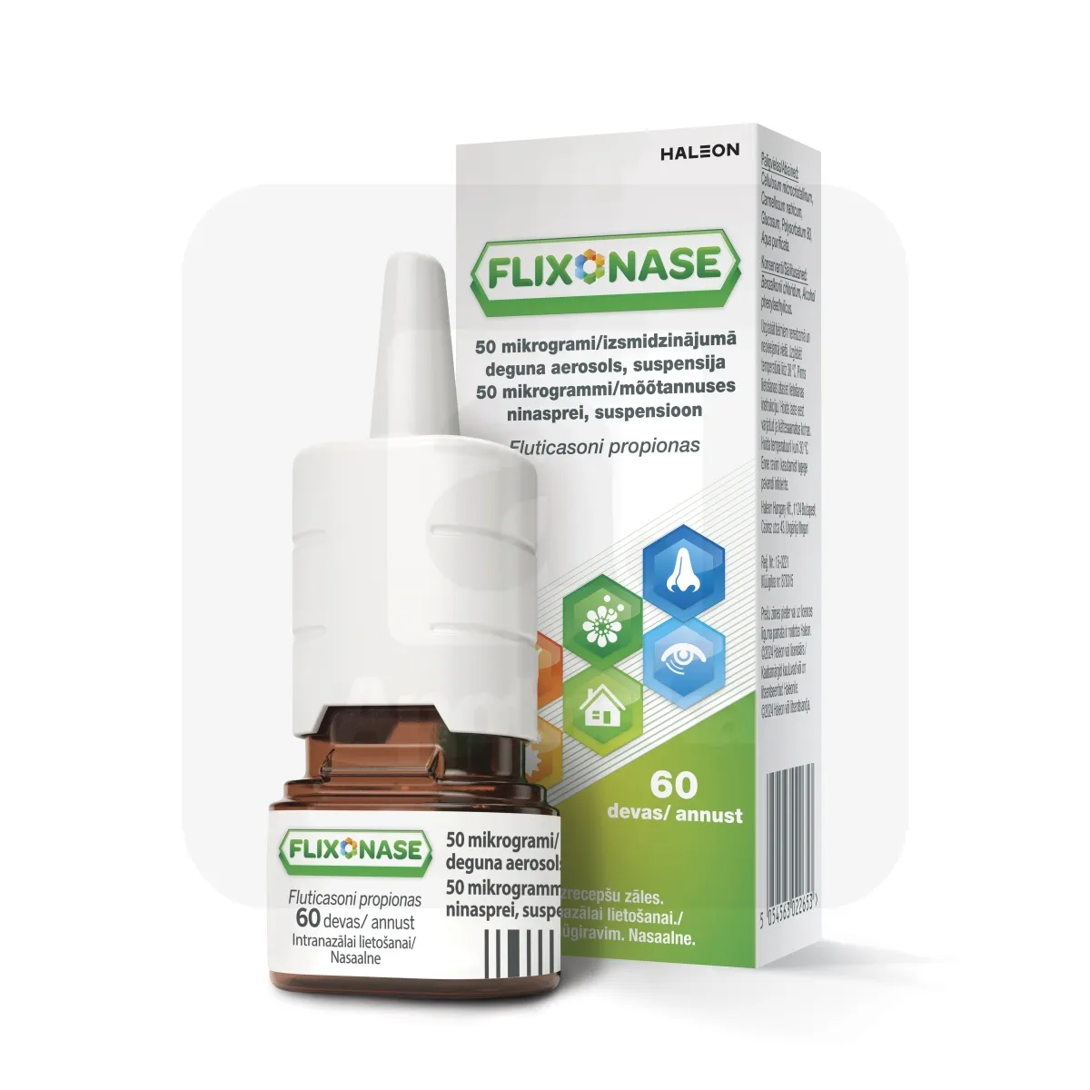 FLIXONASE NINASPREI, SUSPENSIOON 50MCG/D 60D - Tootepilt