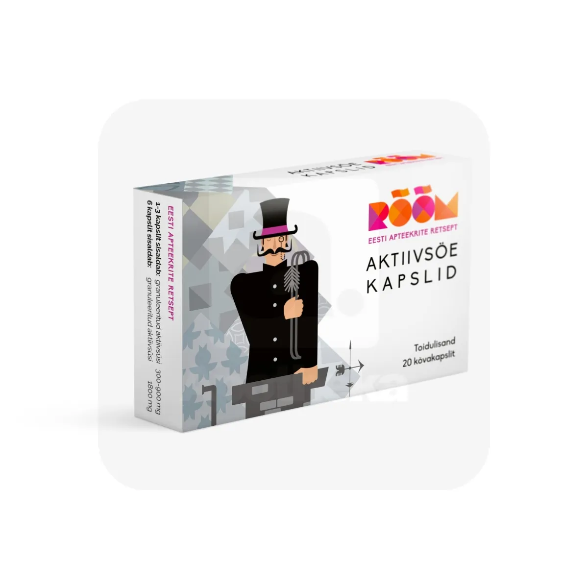 RÕÕM AKTIIVSÖE KAPSLID 300MG N20 - Tootepilt