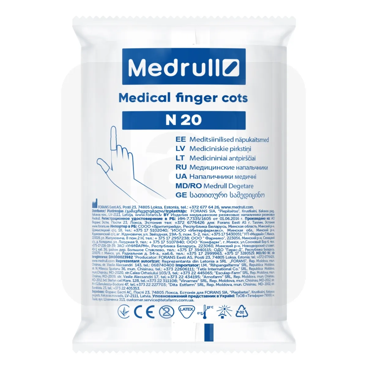 MEDRULL SÕRMEKAITSED N20 - Tootepilt