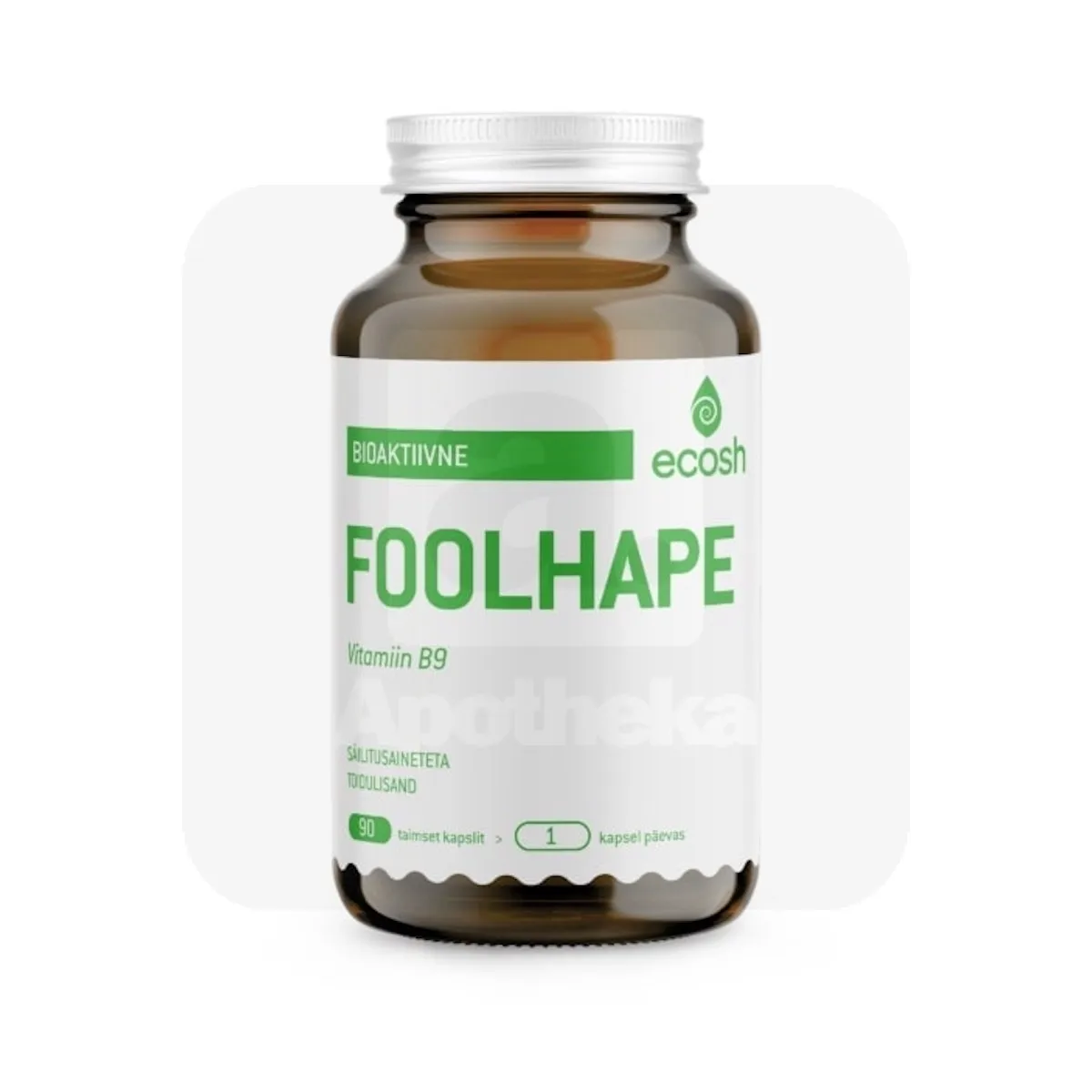 ECOSH BIOAKTIIVNE FOOLHAPE CAPS 400MCG N90 - Tootepilt