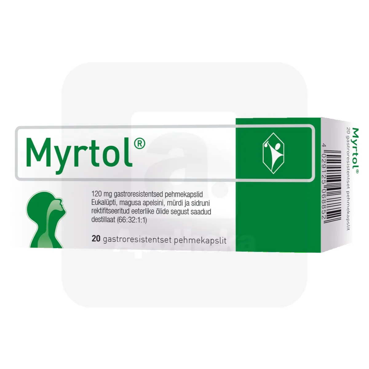 MYRTOL  GASTRORESIST KAPSEL 120MG N20 - Tootepilt