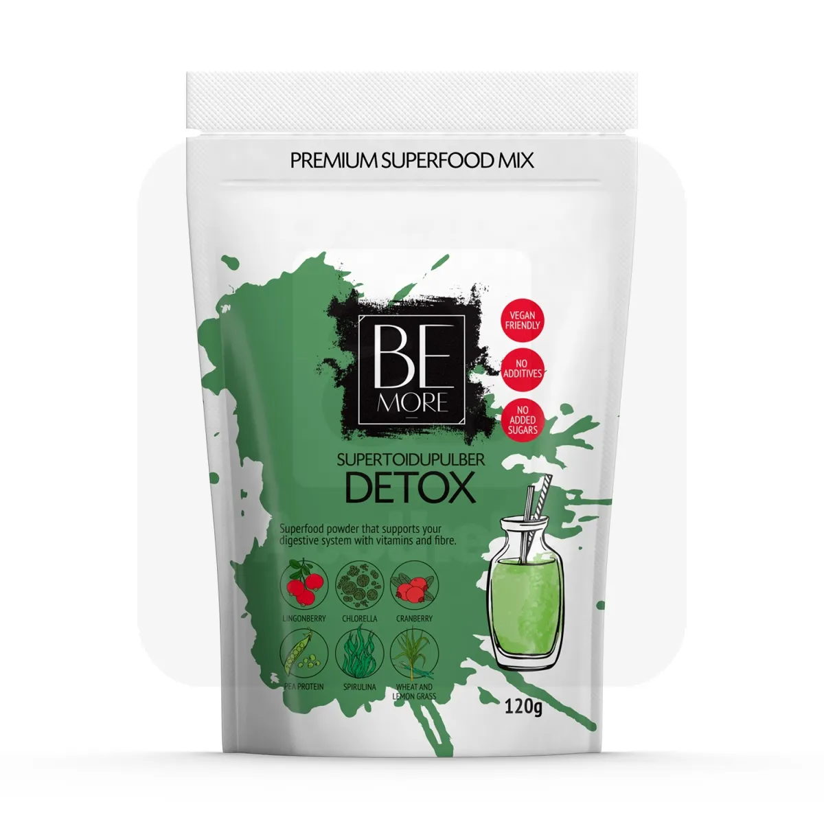 BE MORE SUPERTOIDUPULBER DETOX 120G - Tootepilt