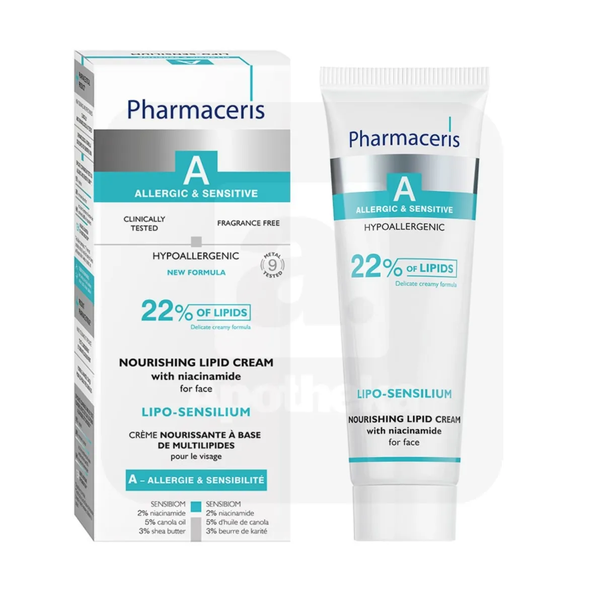 PHARMACERIS A LIPO-SENSILIUM NÄOKREEM TOITEV 50ML - Tootepilt