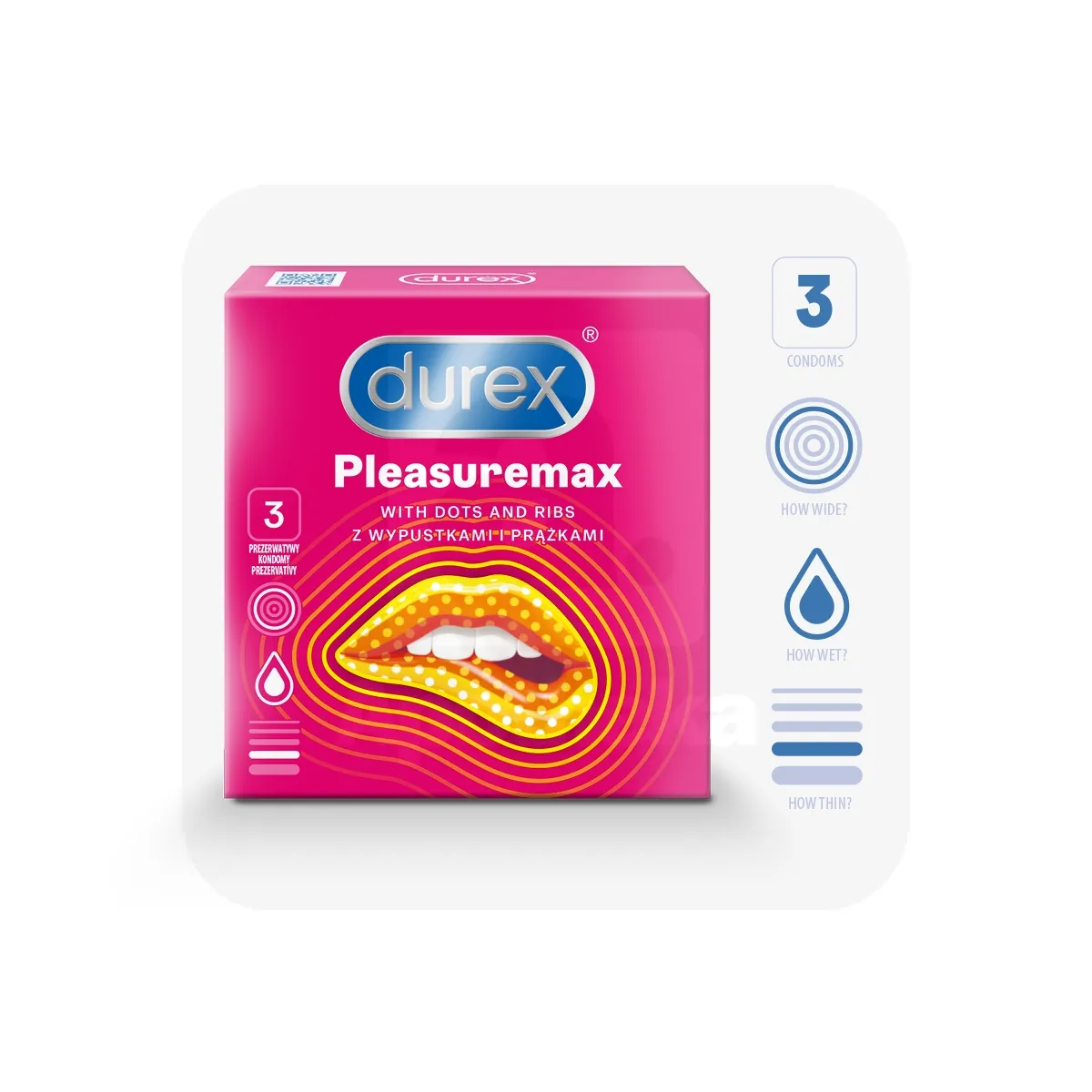 DUREX KONDOOMID PLEASUREMAX N3 - Tootepilt