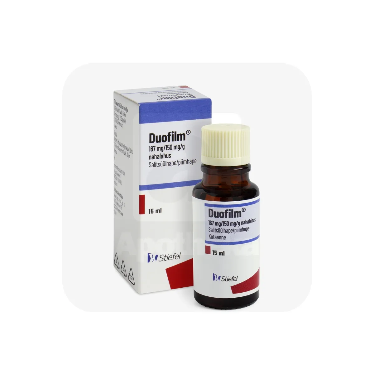 DUOFILM NAHALAHUS 167MG+150MG/G 15ML N1 (TML) - Tootepilt