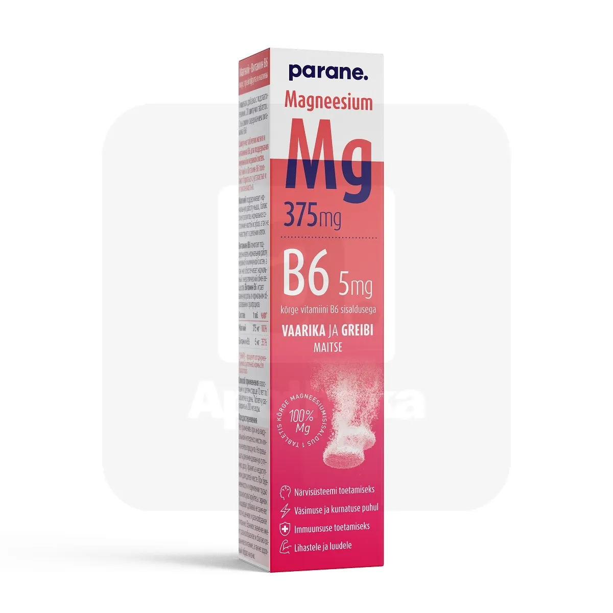 MAGNEESIUM 375MG+B6 5MG N20 - Tootepilt