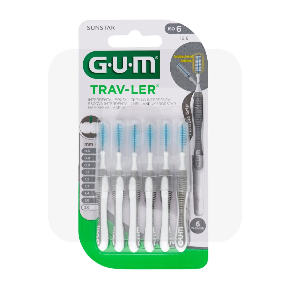 GUM HAMBAVAHEHARI TRAV-LER SILINDER 2,0MM N6 - Tootepilt