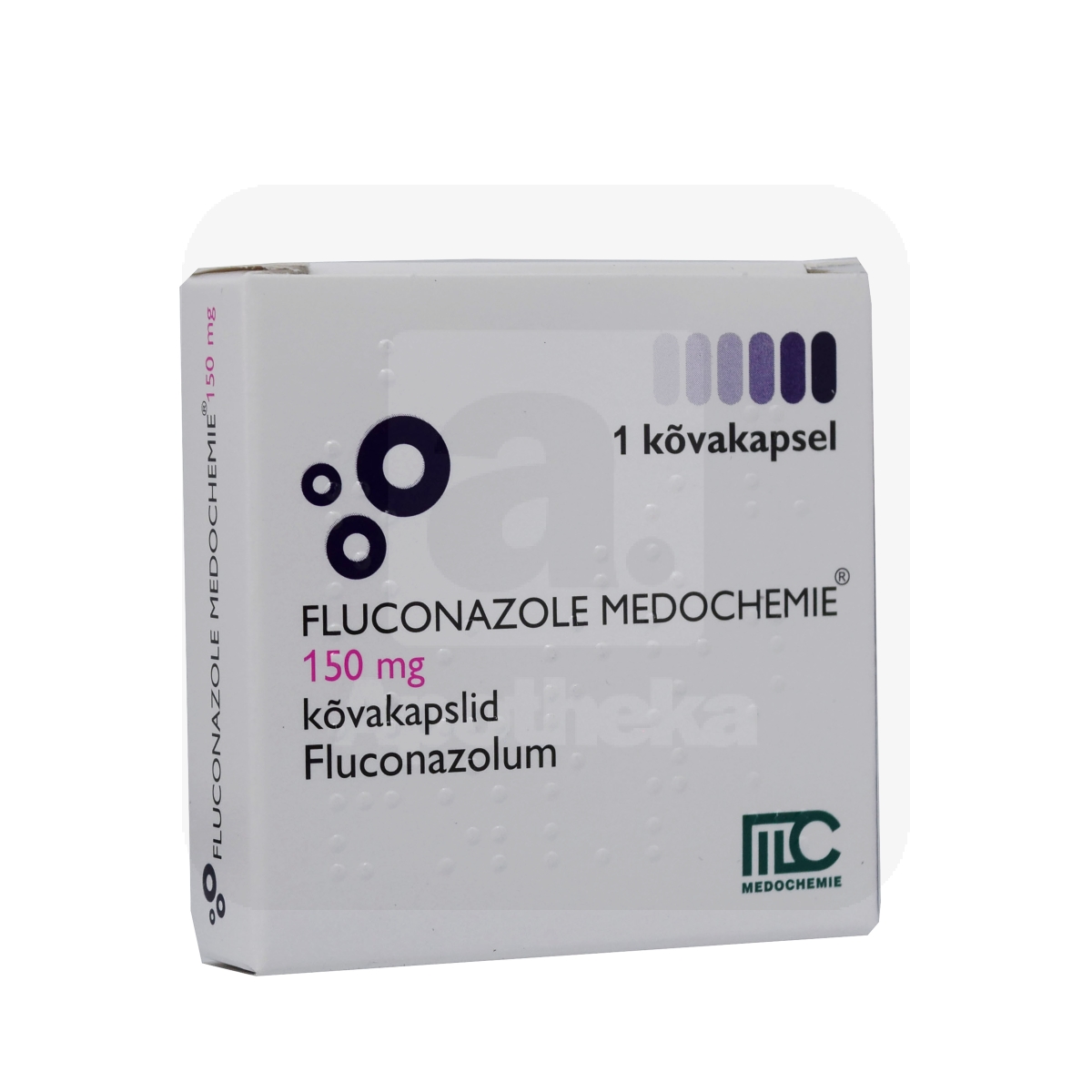 FLUCONAZOLE MEDOCHEMIE KÕVAKAPSEL 150MG N1 - Tootepilt