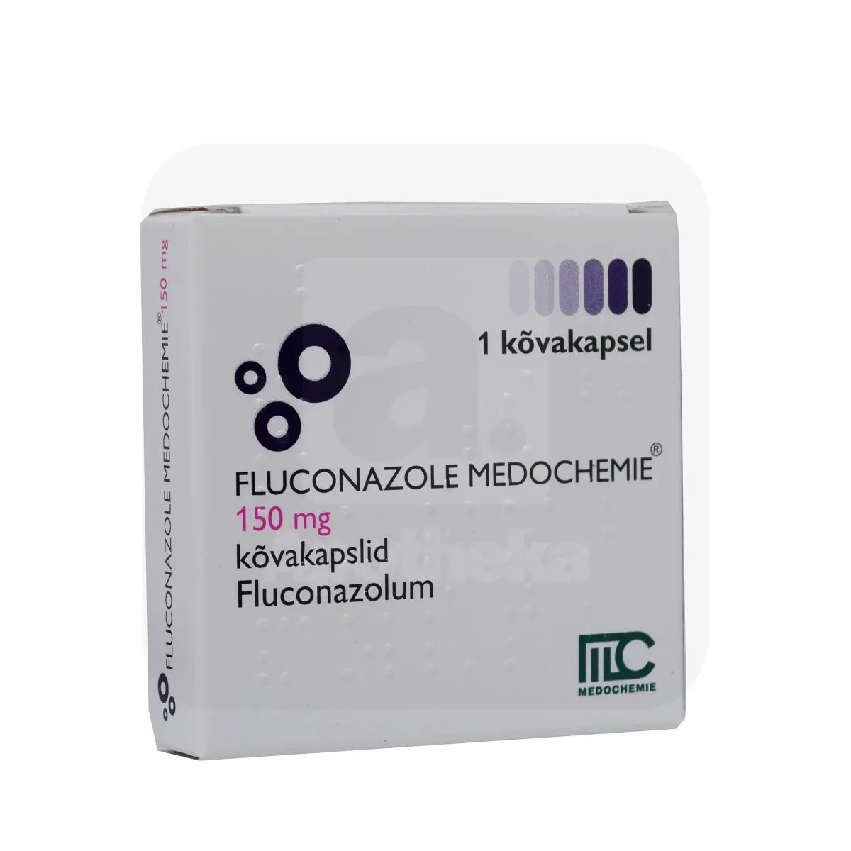 FLUCONAZOLE MEDOCHEMIE KÕVAKAPSEL 150MG N1 - Tootepilt