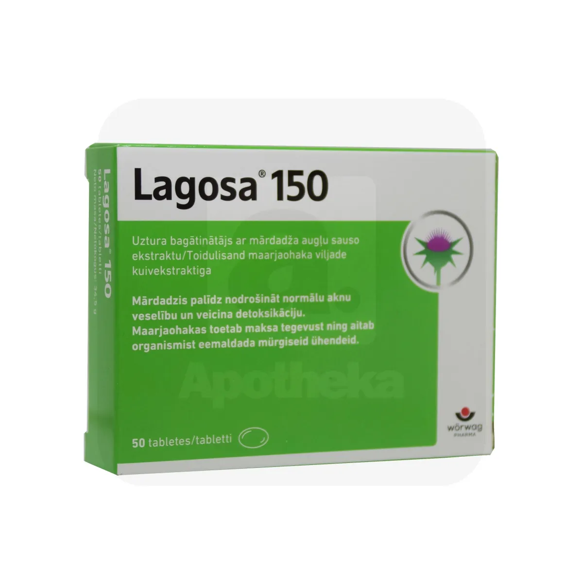 LAGOSA TBL 150MG N50 - Tootepilt