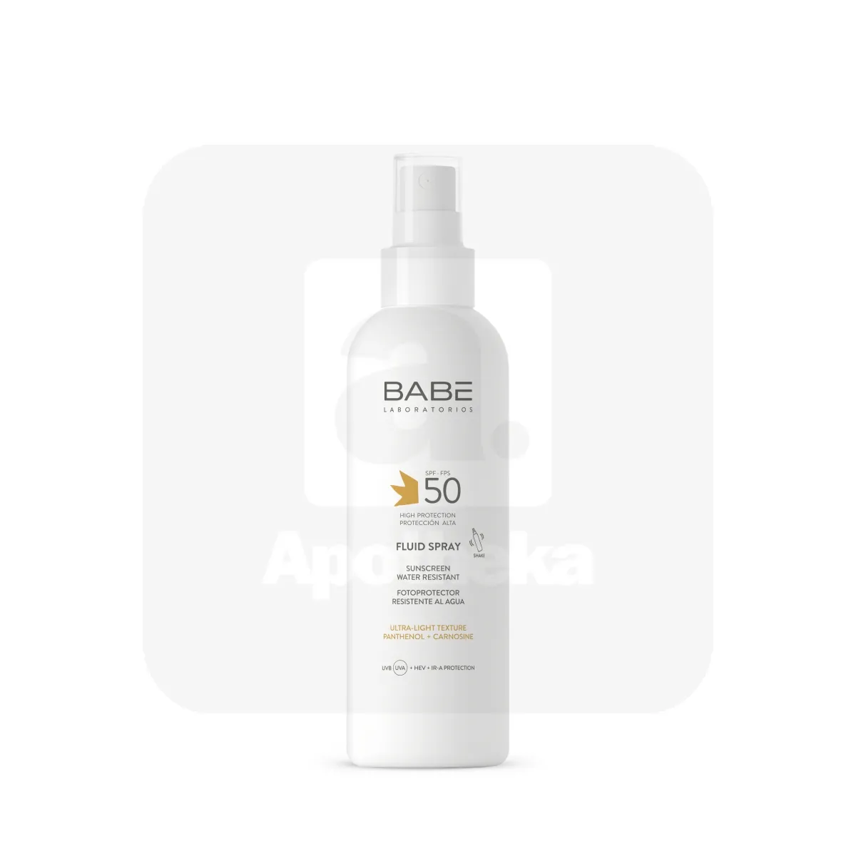BABE PÄIKESEKAITSEFLUID SPREINA SPF50 200ML - Tootepilt