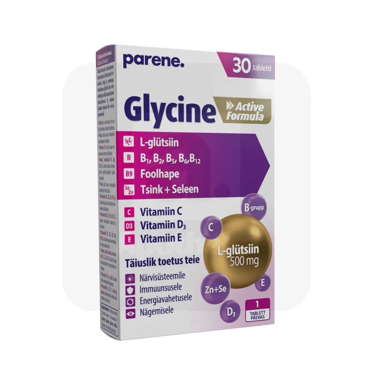 PARENE GLYCINE ACTIVE FORMULA N30 - Tootepilt