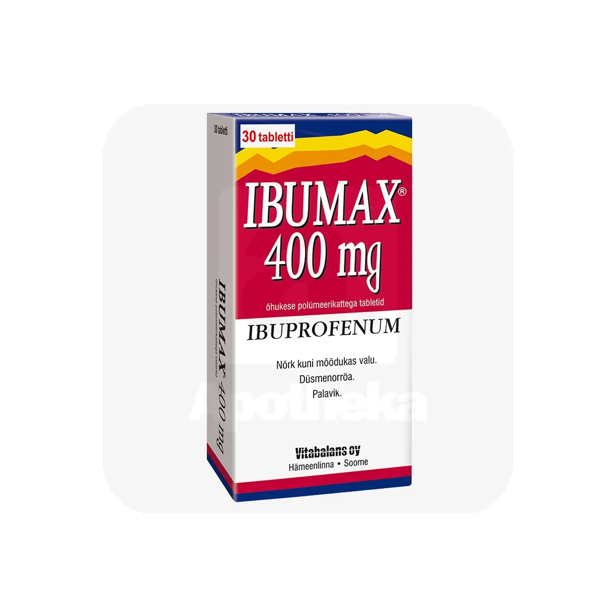 IBUMAX TBL 400MG N30 - Tootepilt