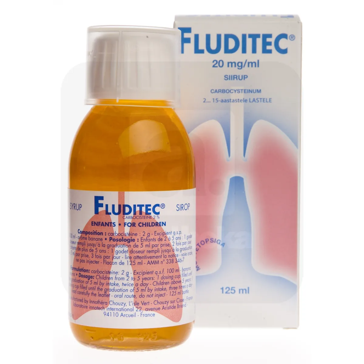 FLUDITEC SIR 20MG/ML 125ML - Tootepilt