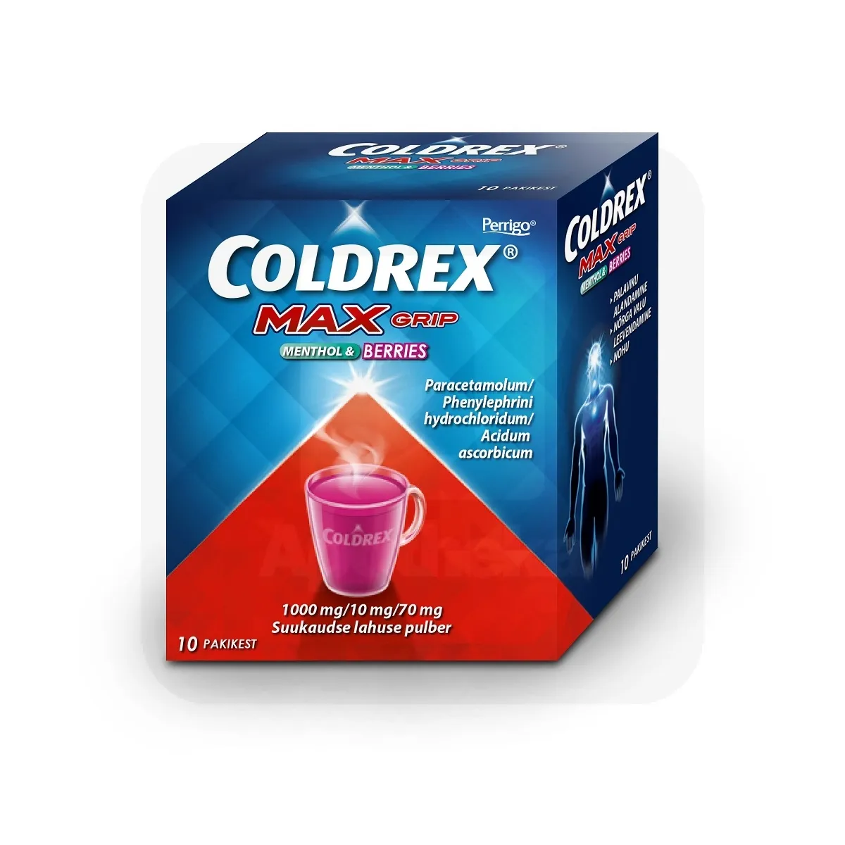 COLDREX MAXGRIP MENTHOL & BERRIES 1000+10+70MG N10 - Tootepilt
