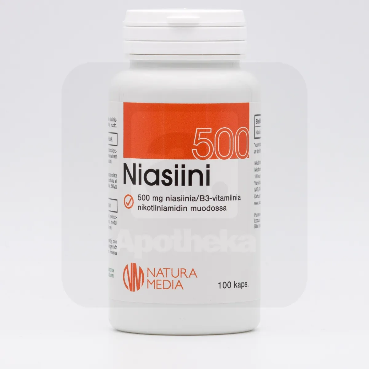 B3 NIKOTIINAMIID KAPSLID 500MG N100 - Tootepilt