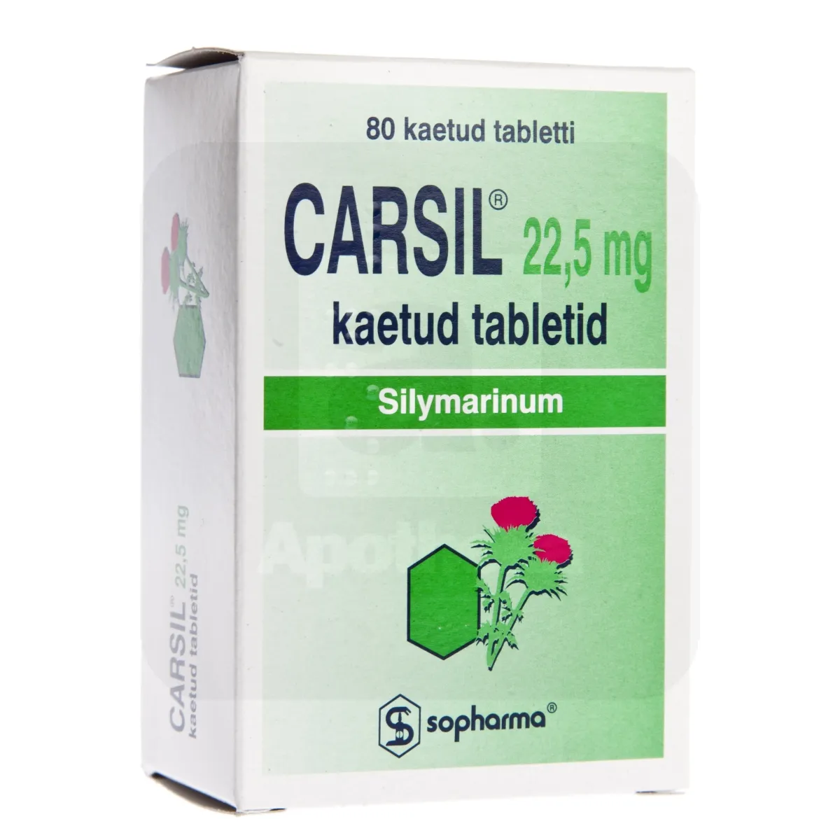 CARSIL KAETUD TBL 22,5MG N80 - Tootepilt